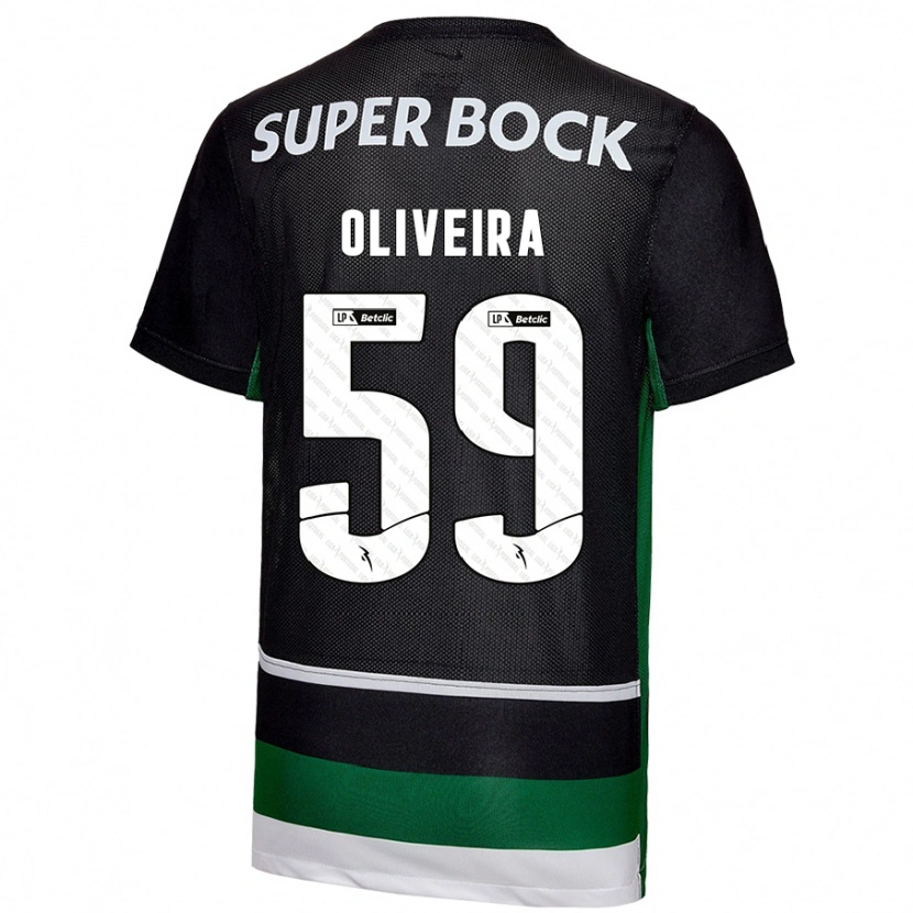 Danxen Kinder Kauã Oliveira #59 Schwarz Weiß Grün Heimtrikot Trikot 2024/25 T-Shirt Schweiz