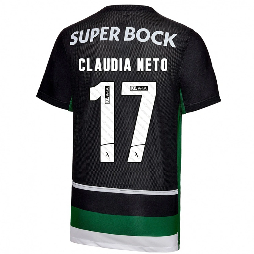 Danxen Kinder Cláudia Teresa Pires Neto #17 Schwarz Weiß Grün Heimtrikot Trikot 2024/25 T-Shirt Schweiz