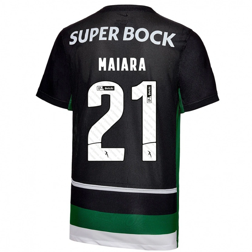 Danxen Kinder Maiara Carolina Niehues #21 Schwarz Weiß Grün Heimtrikot Trikot 2024/25 T-Shirt Schweiz