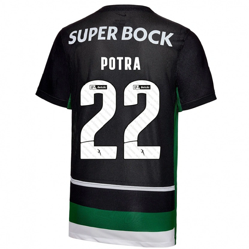 Danxen Kinder Catarina Sofia Branco Potra #22 Schwarz Weiß Grün Heimtrikot Trikot 2024/25 T-Shirt Schweiz