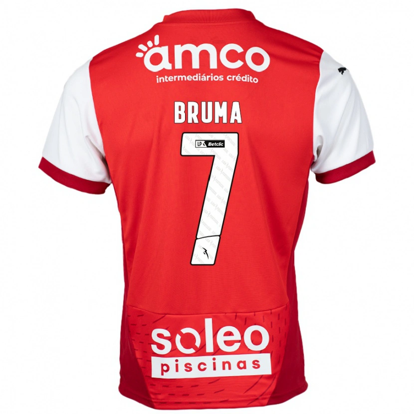 Danxen Kinder Bruma #7 Rot Weiß Heimtrikot Trikot 2024/25 T-Shirt Schweiz