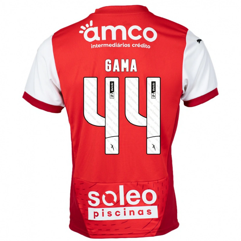 Danxen Kinder Dinis Gama #44 Rot Weiß Heimtrikot Trikot 2024/25 T-Shirt Schweiz