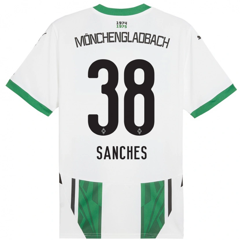 Danxen Kinder Yvandro Borges Sanches #38 Weiß Grün Heimtrikot Trikot 2024/25 T-Shirt Schweiz