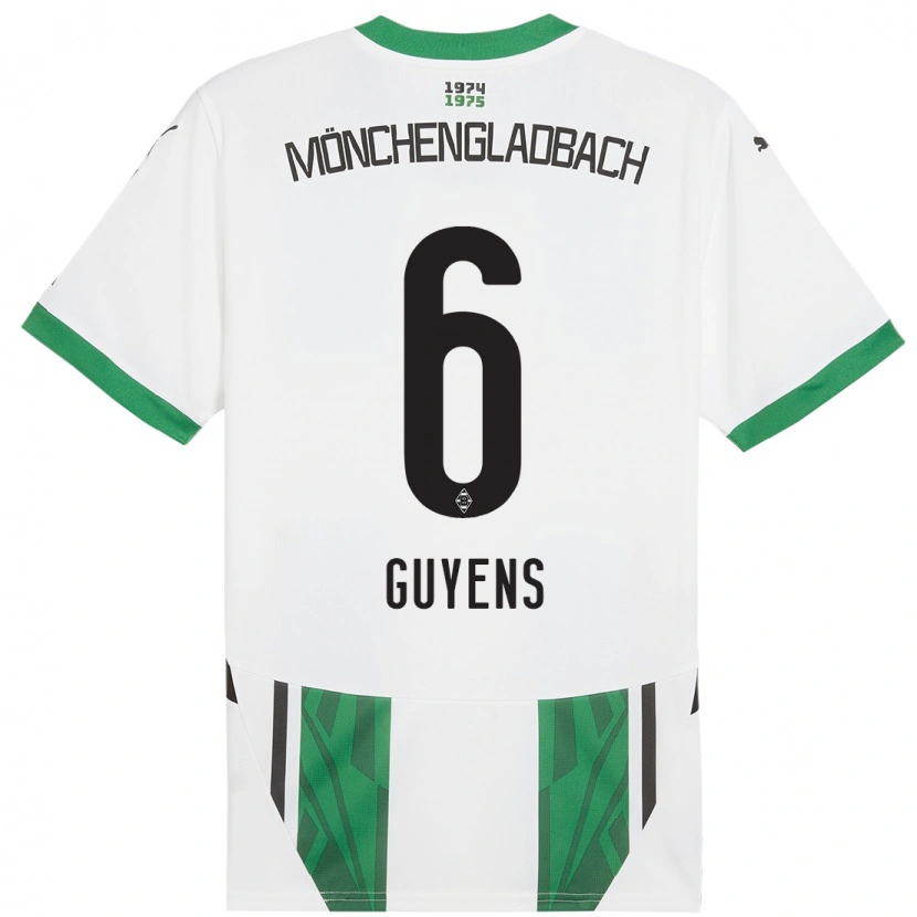 Danxen Kinder Emily Guyens #6 Weiß Grün Heimtrikot Trikot 2024/25 T-Shirt Schweiz