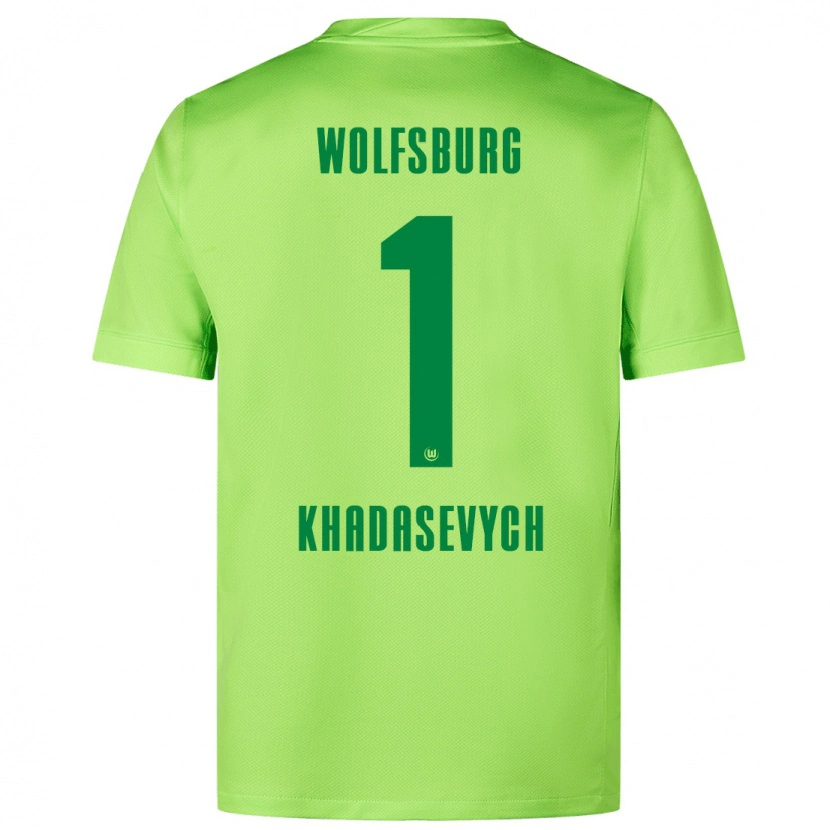 Danxen Kinder Kyrylo Khadasevych #1 Fluoreszierendes Grün Heimtrikot Trikot 2024/25 T-Shirt Schweiz