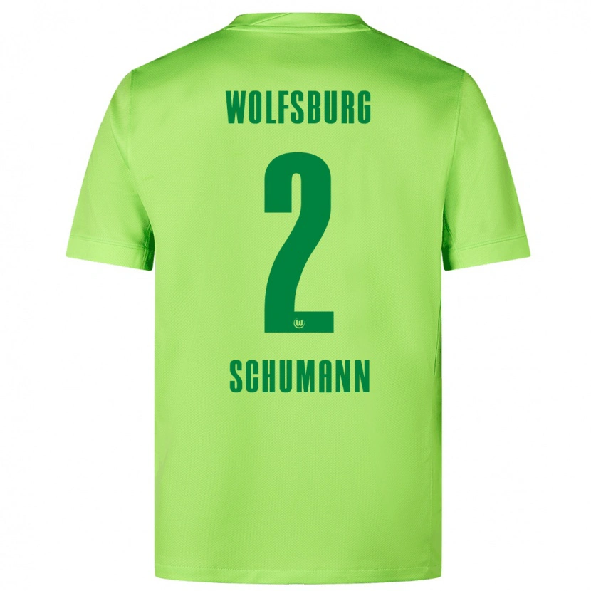 Danxen Kinder Anton Schumann #2 Fluoreszierendes Grün Heimtrikot Trikot 2024/25 T-Shirt Schweiz
