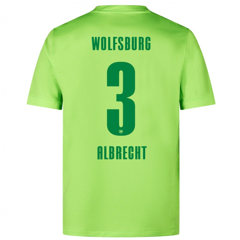 Danxen Kinder Ben Albrecht #3 Fluoreszierendes Grün Heimtrikot Trikot 2024/25 T-Shirt Schweiz