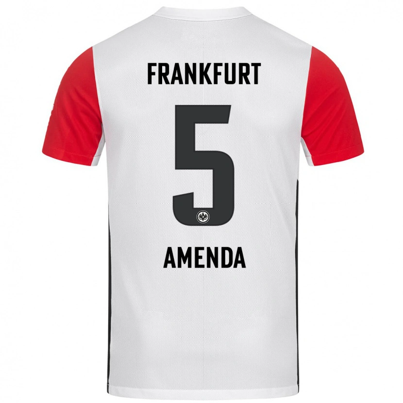 Danxen Kinder Aurèle Amenda #5 Weiß Rot Heimtrikot Trikot 2024/25 T-Shirt Schweiz