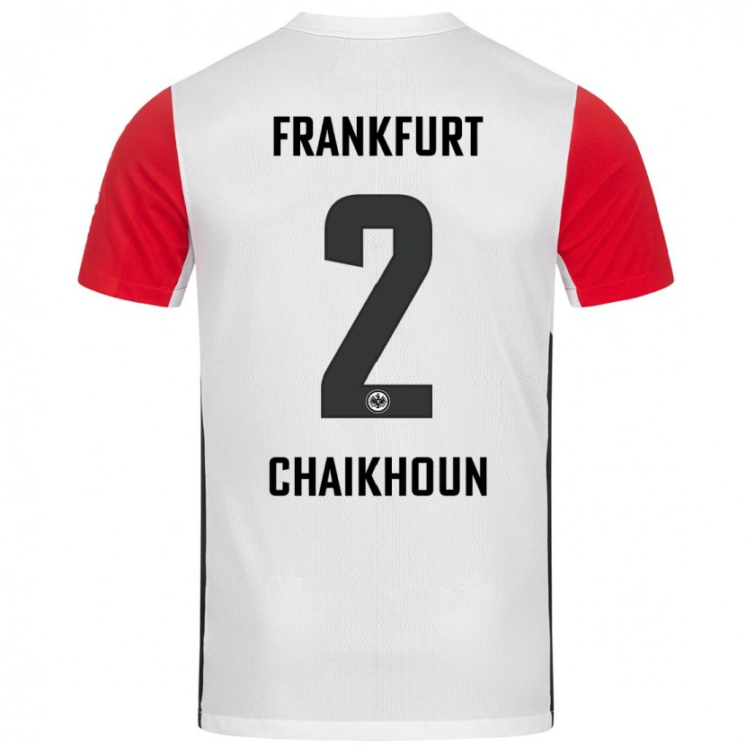 Danxen Kinder Ayoub Chaikhoun #2 Weiß Rot Heimtrikot Trikot 2024/25 T-Shirt Schweiz