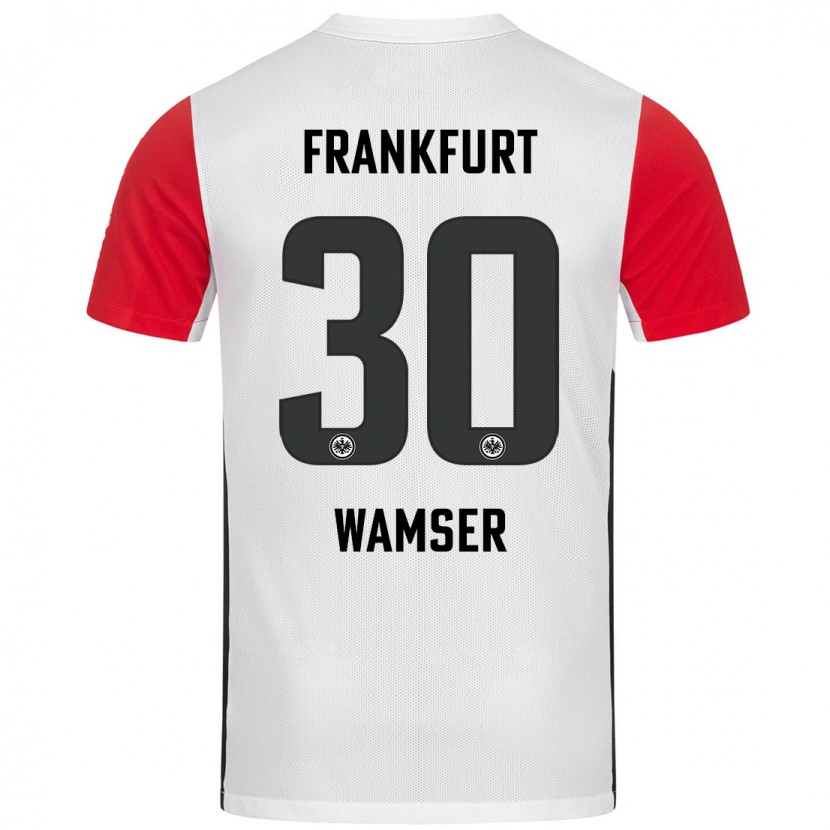 Danxen Kinder Carlotta Wamser #30 Weiß Rot Heimtrikot Trikot 2024/25 T-Shirt Schweiz