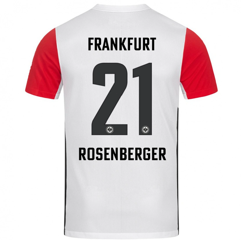 Danxen Kinder Robin Rosenberger #21 Weiß Rot Heimtrikot Trikot 2024/25 T-Shirt Schweiz