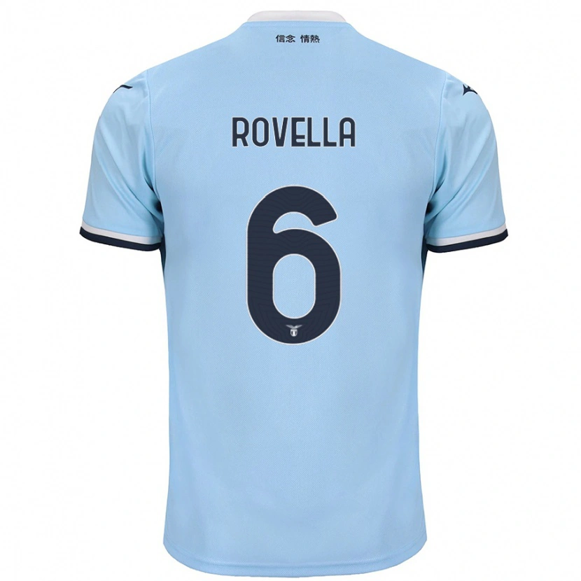 Danxen Kinder Nicolò Rovella #6 Blau Heimtrikot Trikot 2024/25 T-Shirt Schweiz