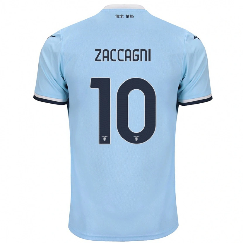 Danxen Kinder Mattia Zaccagni #10 Blau Heimtrikot Trikot 2024/25 T-Shirt Schweiz
