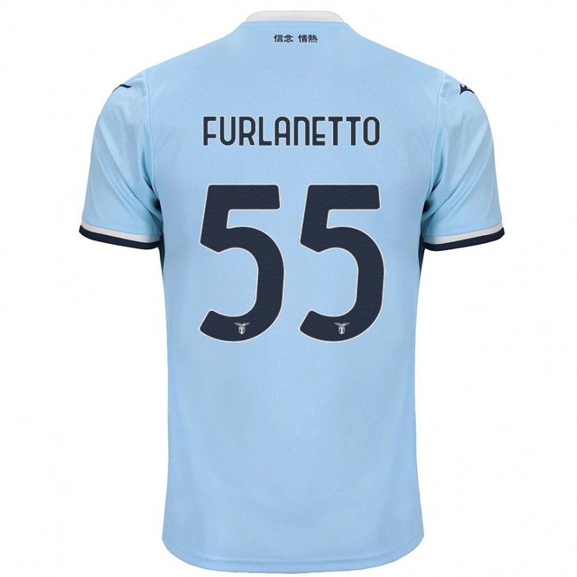Danxen Kinder Alessio Furlanetto #55 Blau Heimtrikot Trikot 2024/25 T-Shirt Schweiz