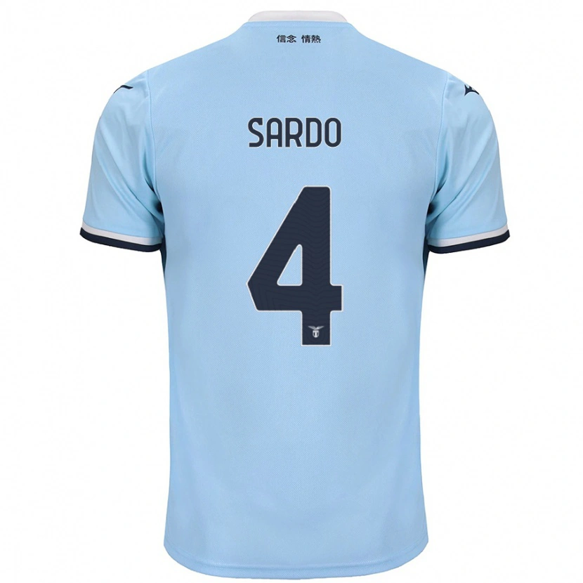 Danxen Kinder Jacopo Sardo #4 Blau Heimtrikot Trikot 2024/25 T-Shirt Schweiz