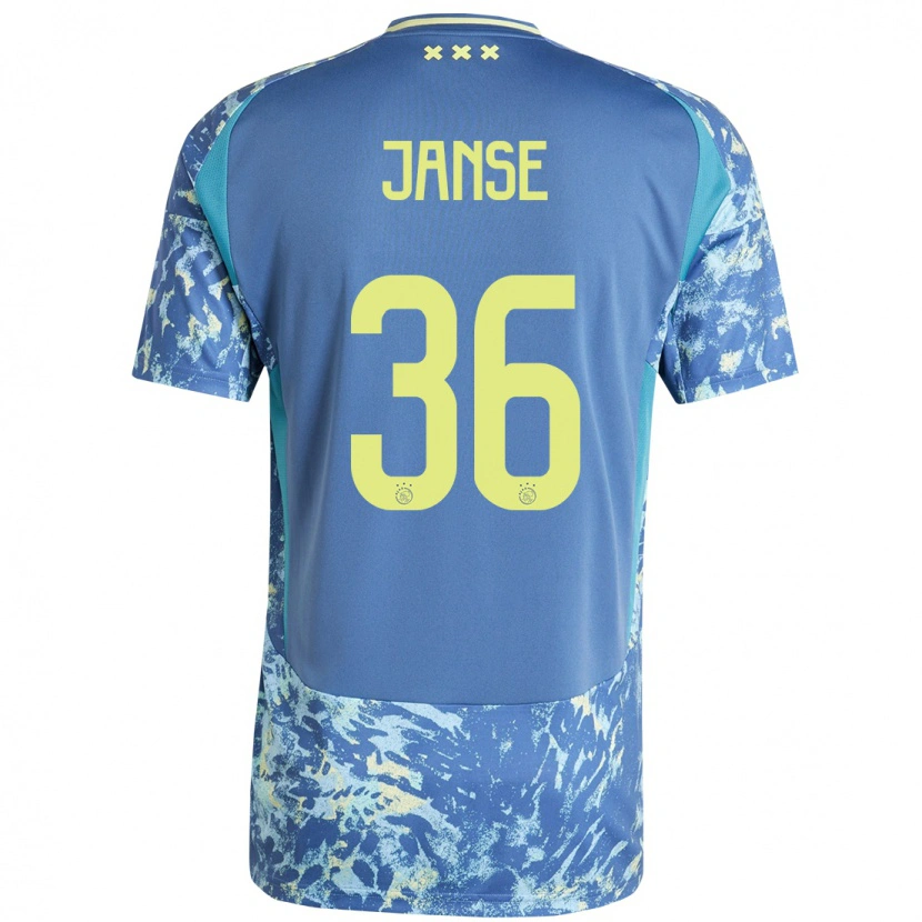 Danxen Kinder Dies Janse #36 Grau Blau Gelb Auswärtstrikot Trikot 2024/25 T-Shirt Schweiz