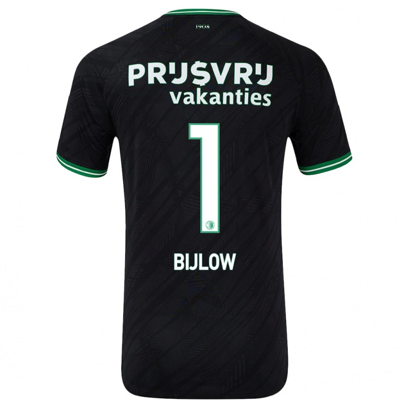 Danxen Kinder Justin Bijlow #1 Schwarz Grün Auswärtstrikot Trikot 2024/25 T-Shirt Schweiz