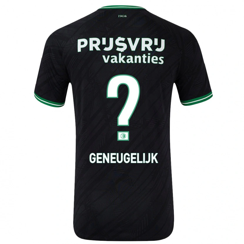 Danxen Kinder Ivar Geneugelijk #0 Schwarz Grün Auswärtstrikot Trikot 2024/25 T-Shirt Schweiz