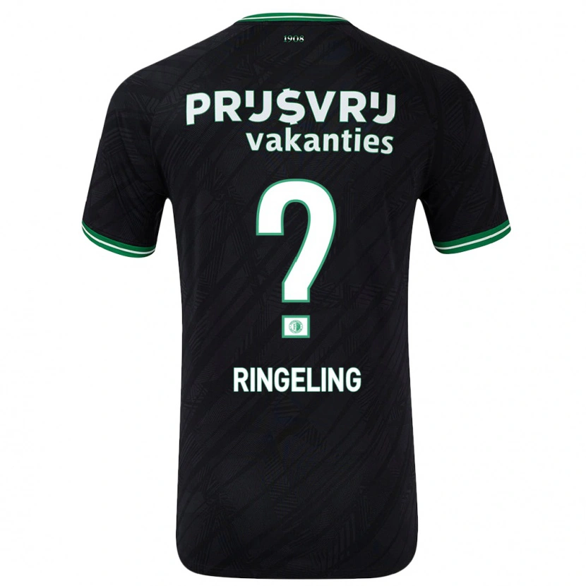 Danxen Kinder Sam Ringeling #0 Schwarz Grün Auswärtstrikot Trikot 2024/25 T-Shirt Schweiz