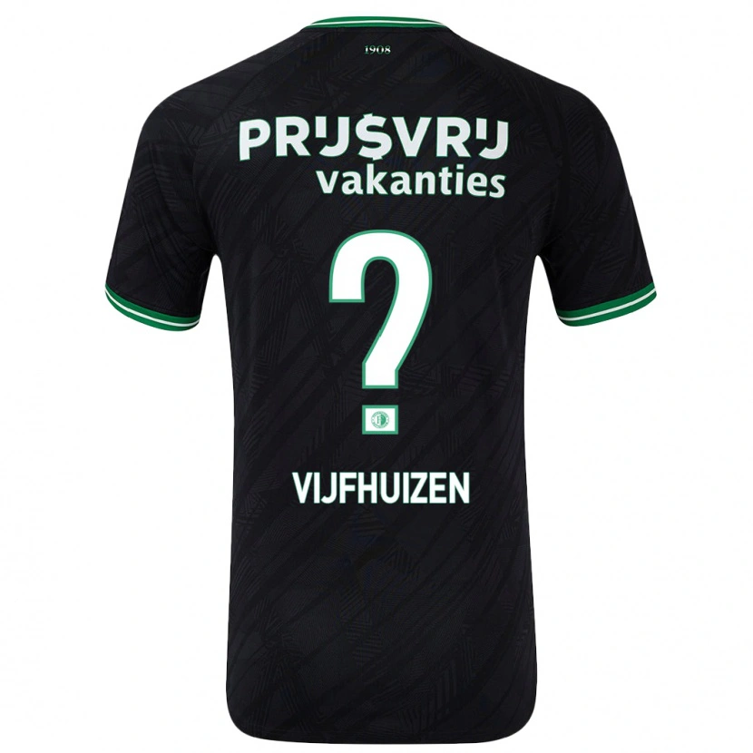 Danxen Kinder Beer Vijfhuizen #0 Schwarz Grün Auswärtstrikot Trikot 2024/25 T-Shirt Schweiz