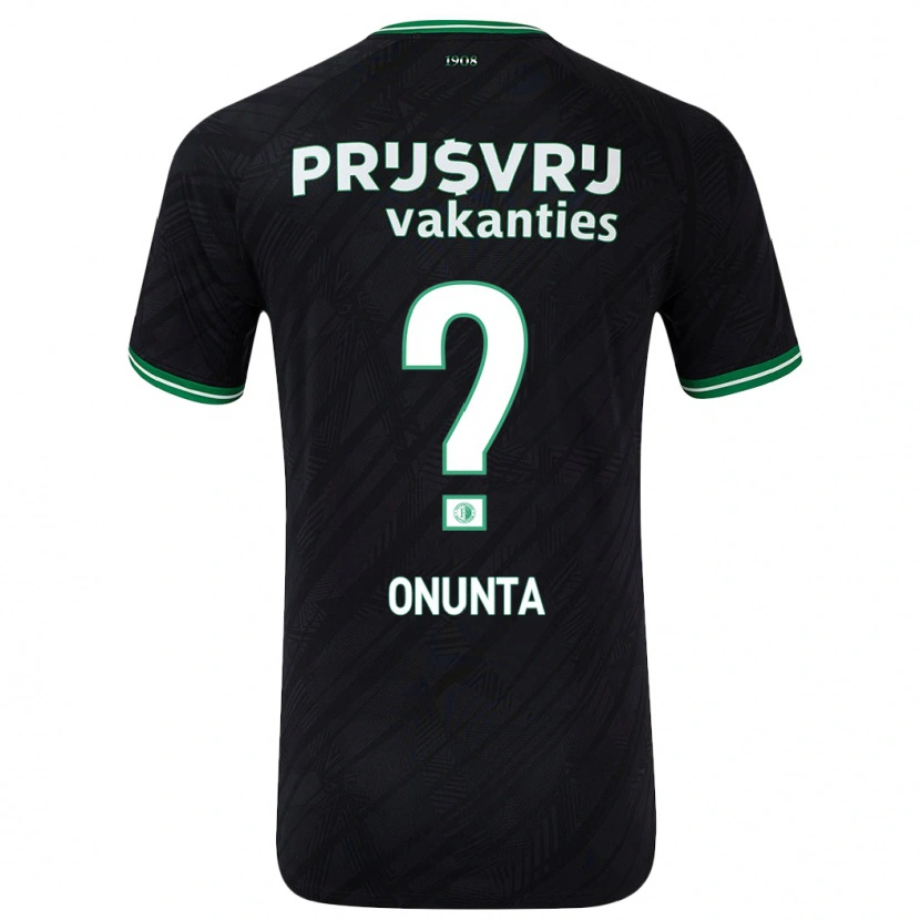 Danxen Kinder Izu Onunta #0 Schwarz Grün Auswärtstrikot Trikot 2024/25 T-Shirt Schweiz