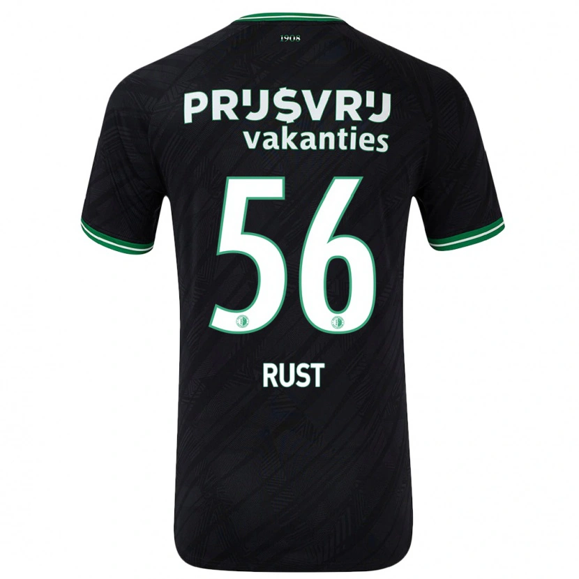 Danxen Kinder Fabiano Rust #56 Schwarz Grün Auswärtstrikot Trikot 2024/25 T-Shirt Schweiz