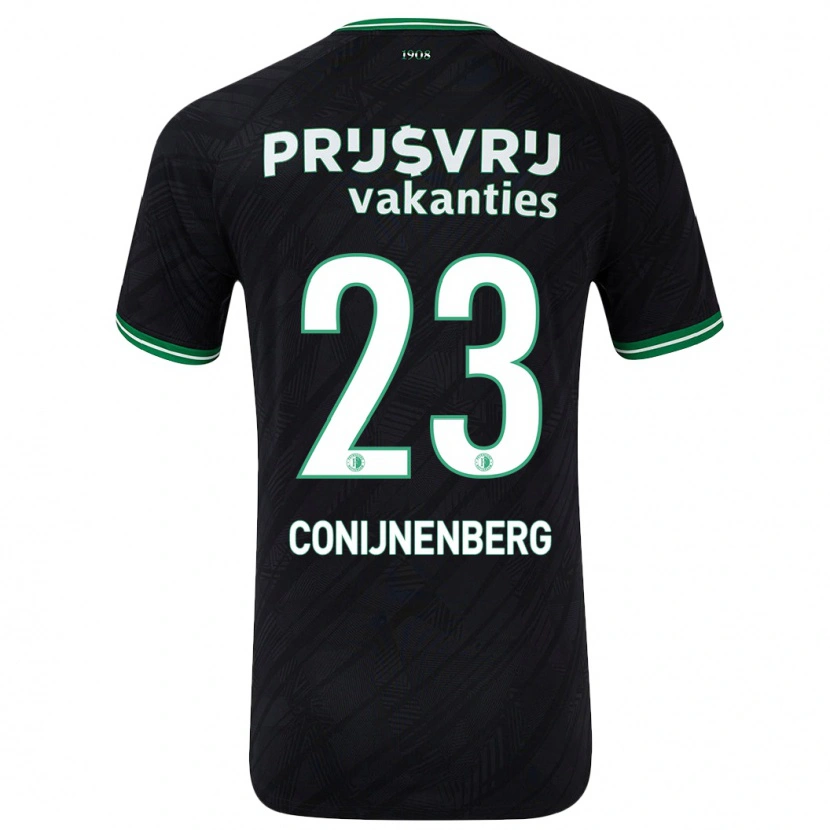 Danxen Kinder Jada Conijnenberg #23 Schwarz Grün Auswärtstrikot Trikot 2024/25 T-Shirt Schweiz