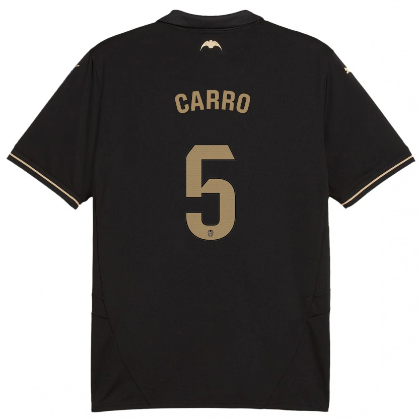 Danxen Kinder Marta Carro #5 Schwarz Auswärtstrikot Trikot 2024/25 T-Shirt Schweiz