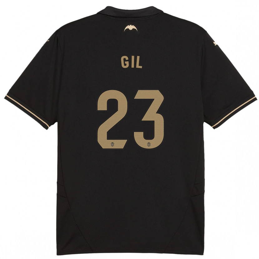 Danxen Kinder Elena Gil #23 Schwarz Auswärtstrikot Trikot 2024/25 T-Shirt Schweiz