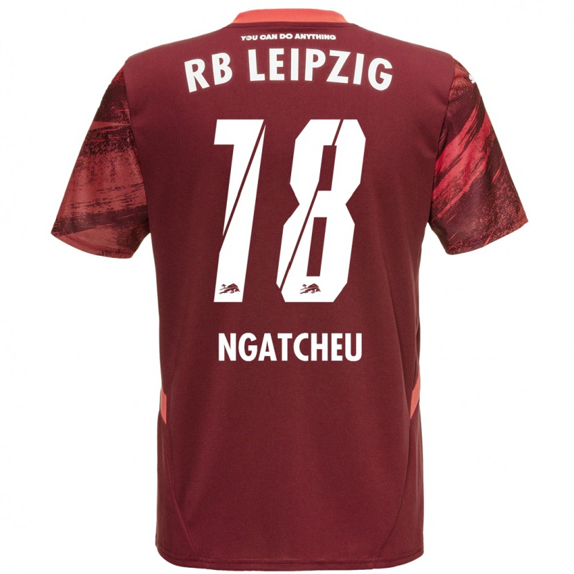 Danxen Kinder Yohan Ngatcheu #18 Burgunderrot Auswärtstrikot Trikot 2024/25 T-Shirt Schweiz