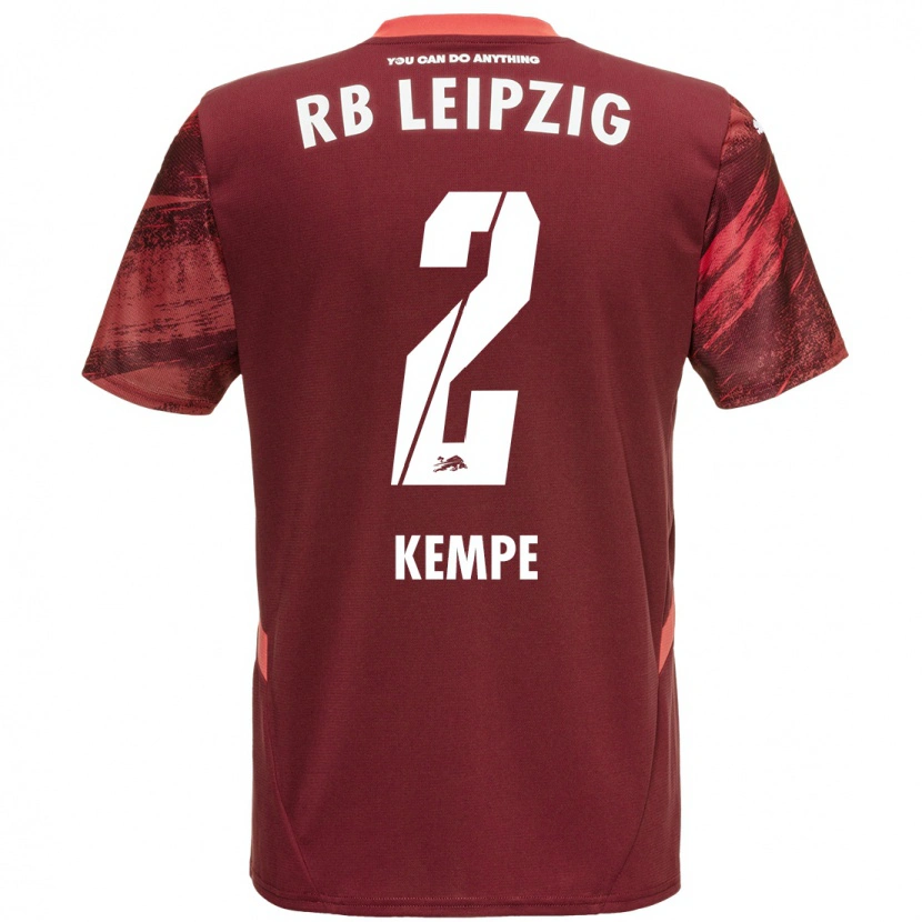 Danxen Kinder Frederike Kempe #2 Burgunderrot Auswärtstrikot Trikot 2024/25 T-Shirt Schweiz