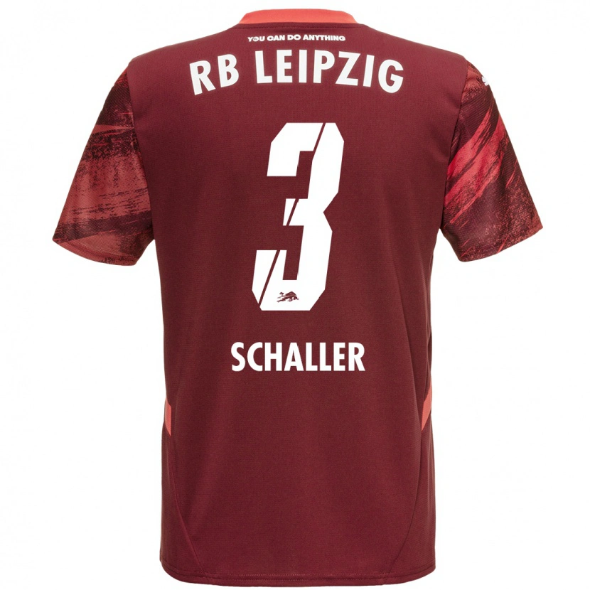 Danxen Kinder Josefine Schaller #3 Burgunderrot Auswärtstrikot Trikot 2024/25 T-Shirt Schweiz