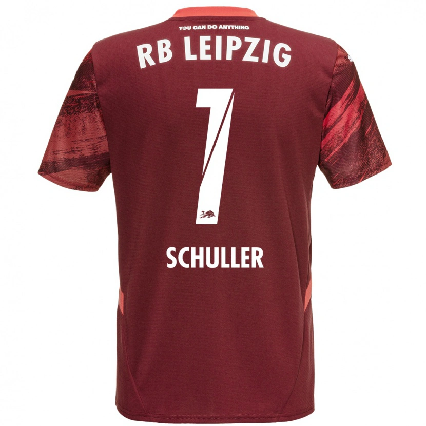Danxen Kinder Gina Schüller #1 Burgunderrot Auswärtstrikot Trikot 2024/25 T-Shirt Schweiz