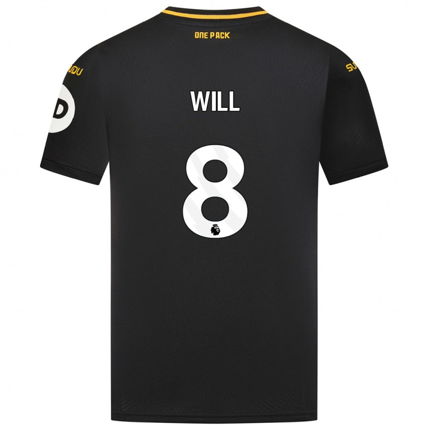 Danxen Kinder Merrick Will #8 Schwarz Auswärtstrikot Trikot 2024/25 T-Shirt Schweiz