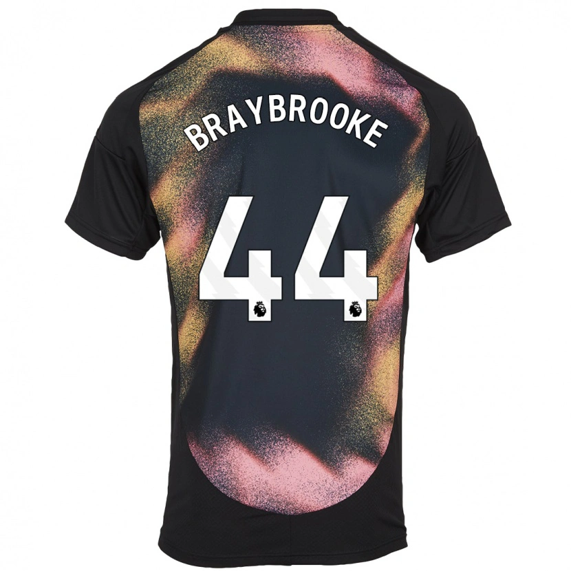 Danxen Kinder Sammy Braybrooke #44 Schwarz Weiß Auswärtstrikot Trikot 2024/25 T-Shirt Schweiz