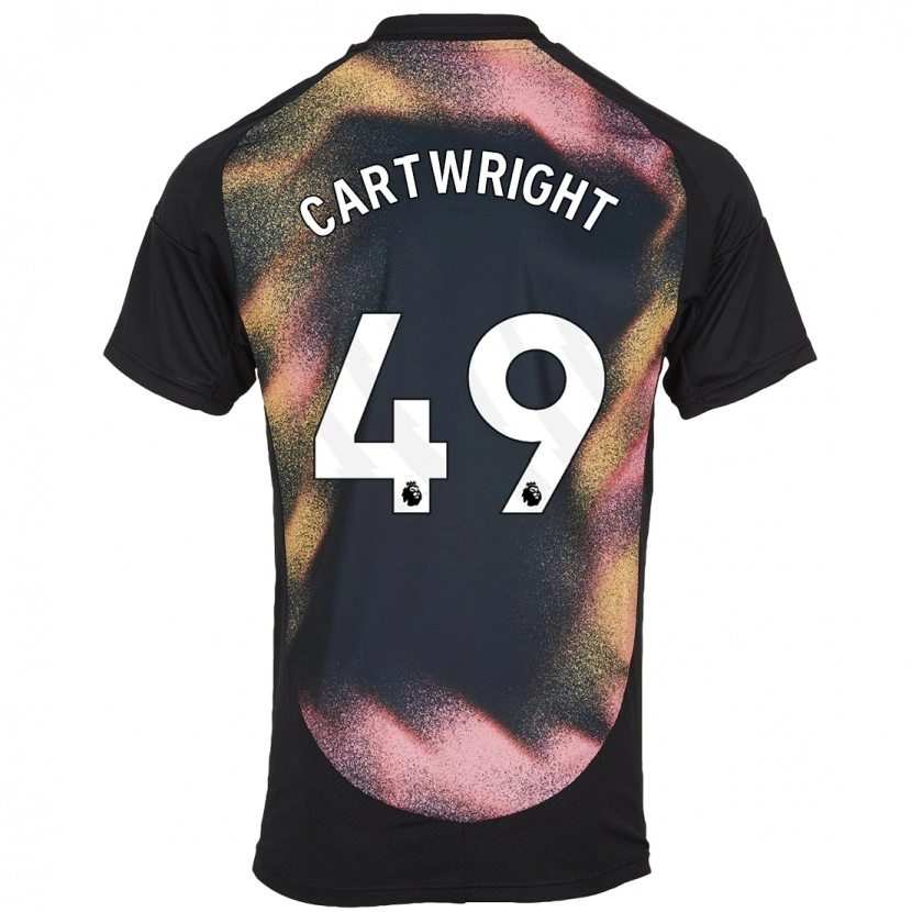 Danxen Kinder Henry Cartwright #49 Schwarz Weiß Auswärtstrikot Trikot 2024/25 T-Shirt Schweiz