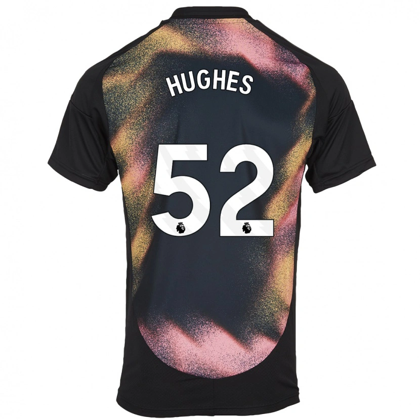 Danxen Kinder Iestyn Hughes #52 Schwarz Weiß Auswärtstrikot Trikot 2024/25 T-Shirt Schweiz