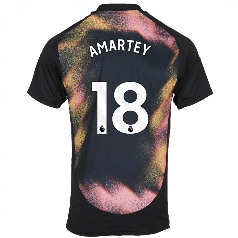 Danxen Kinder Daniel Amartey #18 Schwarz Weiß Auswärtstrikot Trikot 2024/25 T-Shirt Schweiz