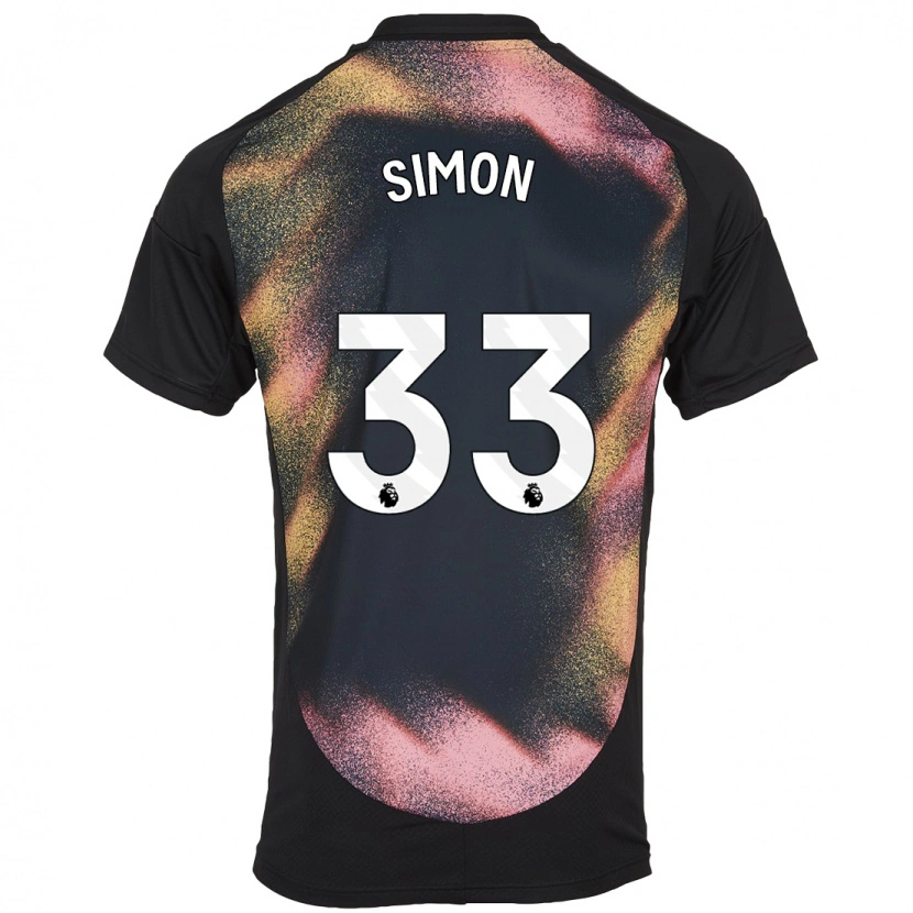 Danxen Kinder Erin Simon #33 Schwarz Weiß Auswärtstrikot Trikot 2024/25 T-Shirt Schweiz