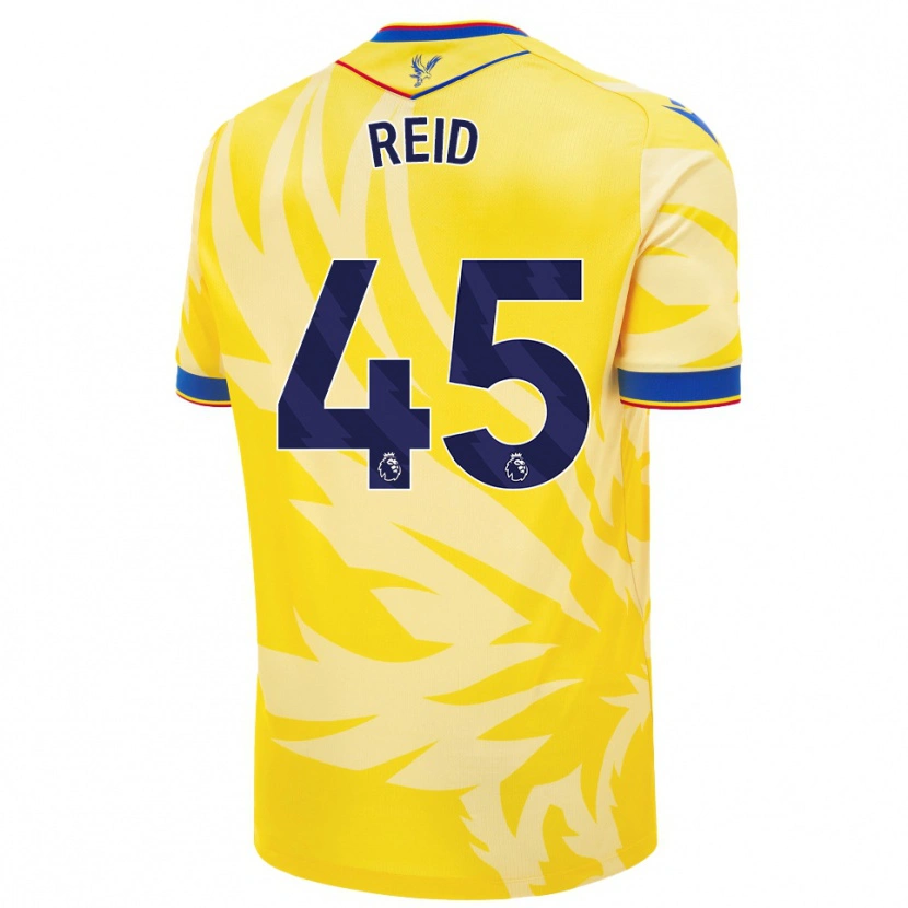 Danxen Kinder Dylan Reid #45 Gelb Auswärtstrikot Trikot 2024/25 T-Shirt Schweiz