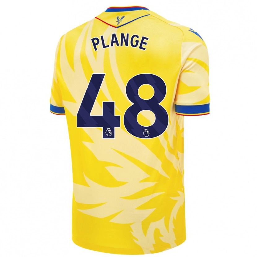 Danxen Kinder Luke Plange #48 Gelb Auswärtstrikot Trikot 2024/25 T-Shirt Schweiz
