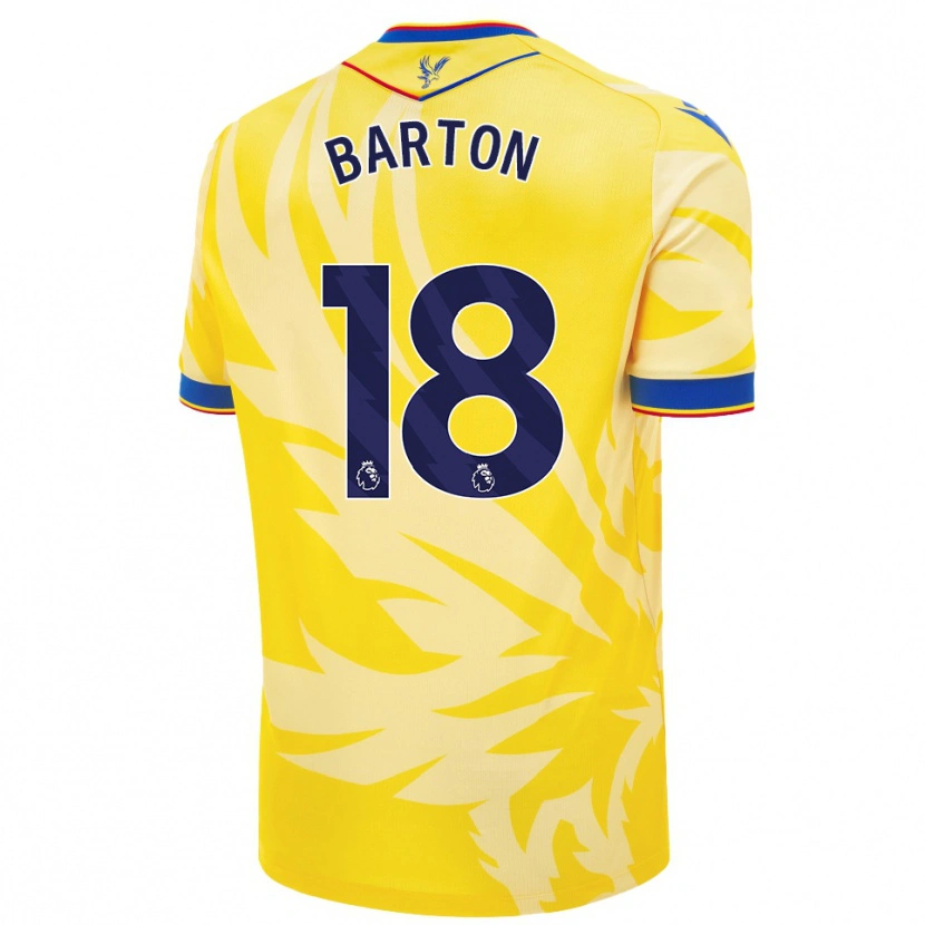 Danxen Kinder Kirsty Barton #18 Gelb Auswärtstrikot Trikot 2024/25 T-Shirt Schweiz