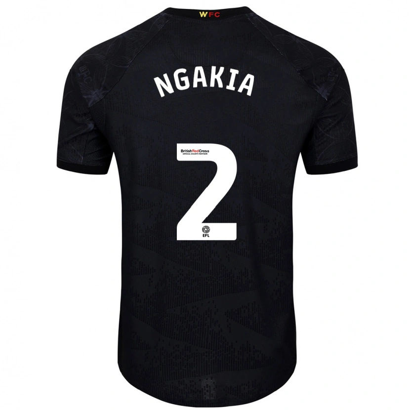 Danxen Kinder Jeremy Ngakia #2 Schwarz Weiß Auswärtstrikot Trikot 2024/25 T-Shirt Schweiz