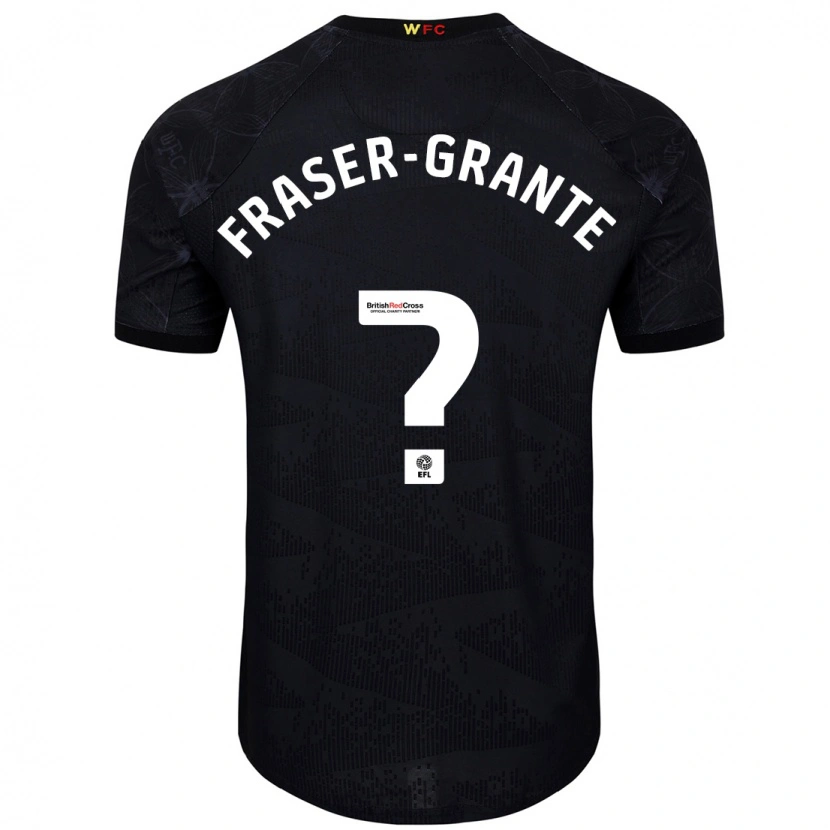 Danxen Kinder Zak Fraser-Grante #0 Schwarz Weiß Auswärtstrikot Trikot 2024/25 T-Shirt Schweiz