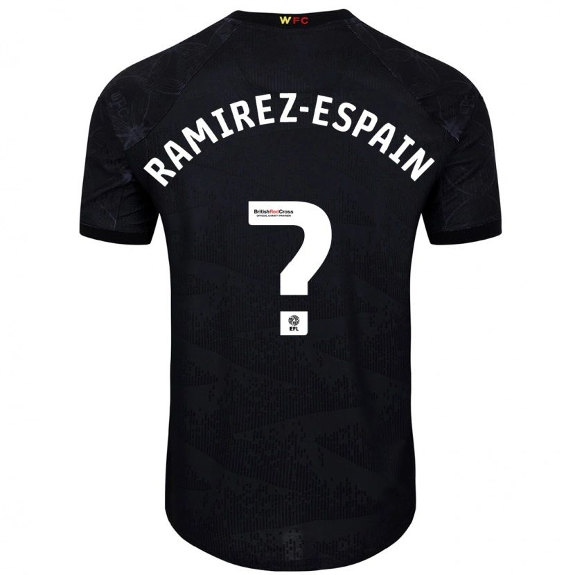 Danxen Kinder Leo Ramirez-Espain #0 Schwarz Weiß Auswärtstrikot Trikot 2024/25 T-Shirt Schweiz
