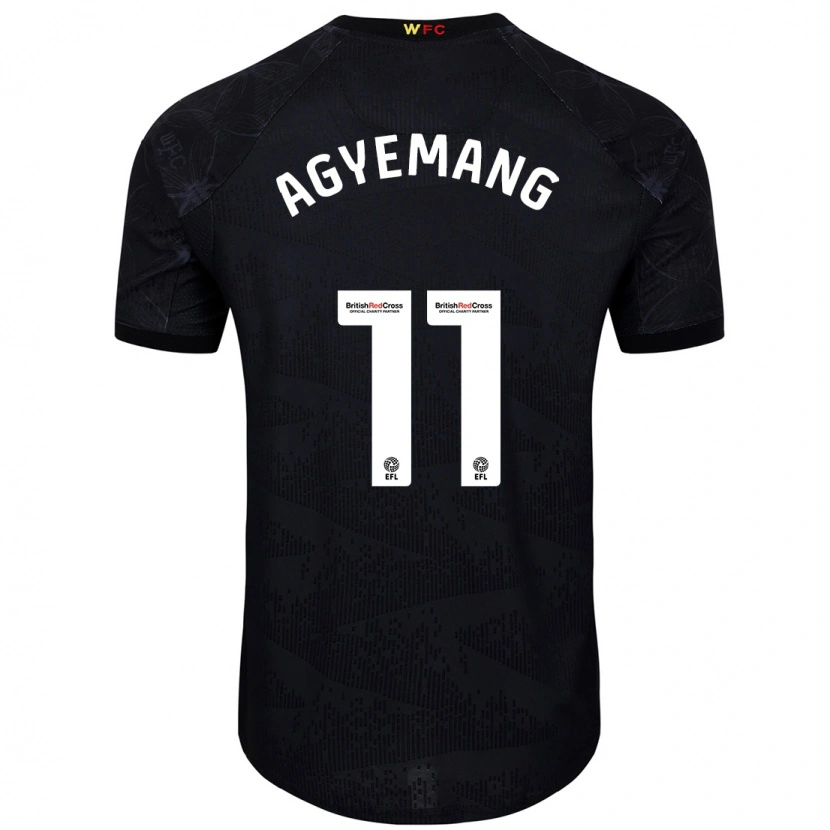 Danxen Kinder Michelle Agyemang #11 Schwarz Weiß Auswärtstrikot Trikot 2024/25 T-Shirt Schweiz