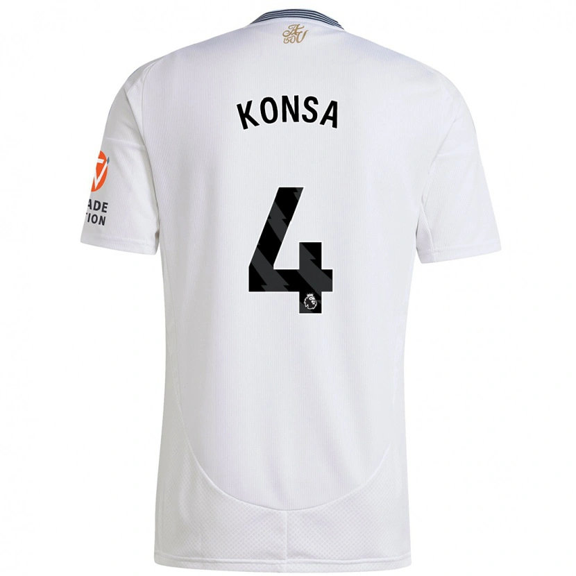 Danxen Kinder Ezri Konsa #4 Weiß Auswärtstrikot Trikot 2024/25 T-Shirt Schweiz