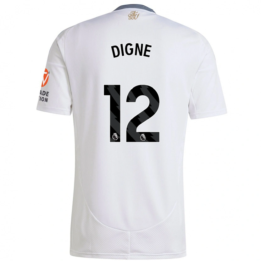 Danxen Kinder Lucas Digne #12 Weiß Auswärtstrikot Trikot 2024/25 T-Shirt Schweiz