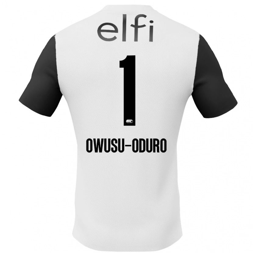 Danxen Kinder Rome Jayden Owusu-Oduro #1 Weiß Schwarz Auswärtstrikot Trikot 2024/25 T-Shirt Schweiz