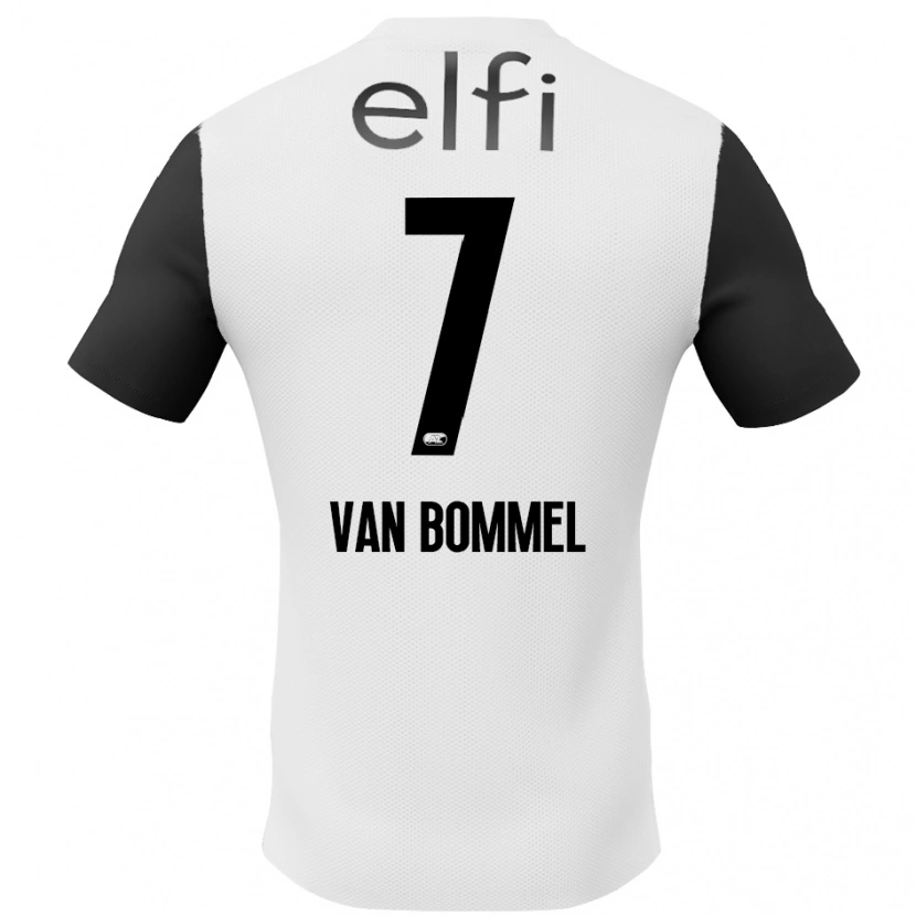 Danxen Kinder Ruben Van Bommel #7 Weiß Schwarz Auswärtstrikot Trikot 2024/25 T-Shirt Schweiz